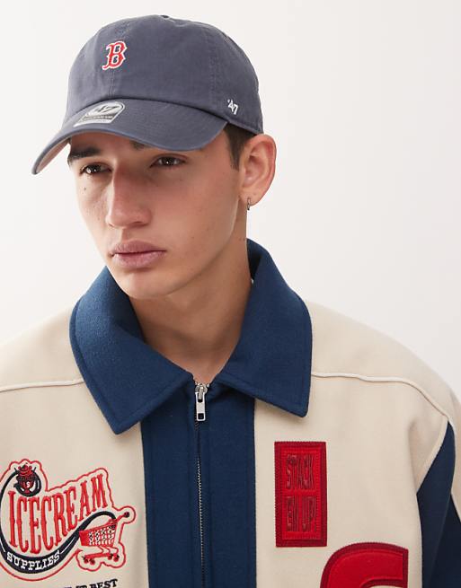 47 Brand Mini Boston Red Sox Clean Up Cap In Navy