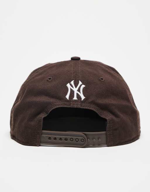 47 Brand NY Yankees Cartoon Motif Detail Captain Cap In Brown