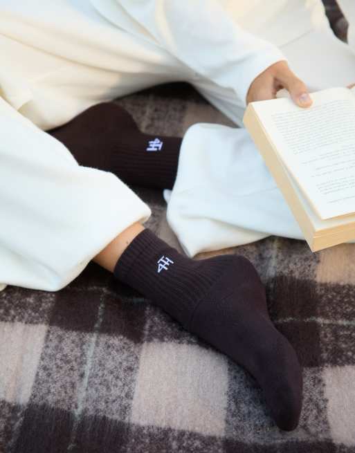 4th & Reckless 2 Pack Crew Socks In Oat & Chocolate