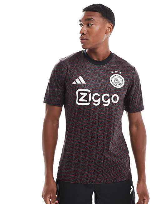 adidas Football Ajax Amsterdam pre-match jersey in black