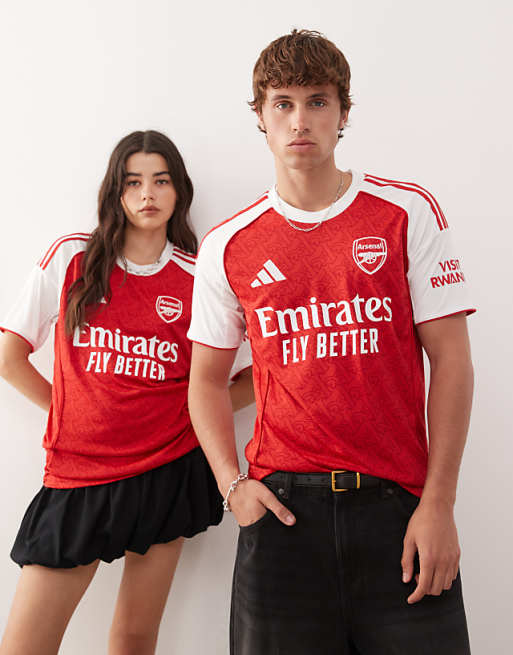 Adidas Football Arsenal Home Shirt 25/26 In Red And White
