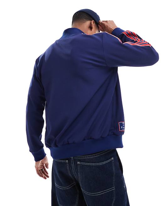 Adidas Football Arsenal Icons Track Top In Navy And Red