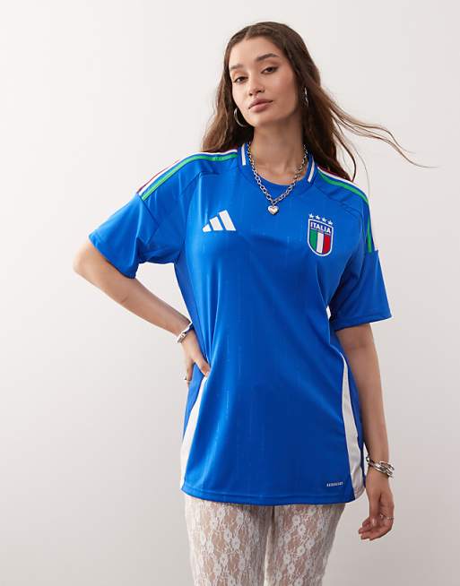 adidas Football Euro 2025 Italy home shirt in blue