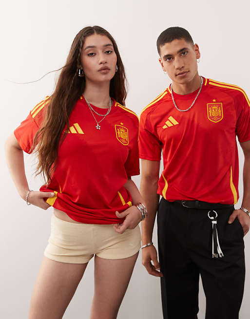 Adidas Football Euro 2025 Spain Home Shirt In Red