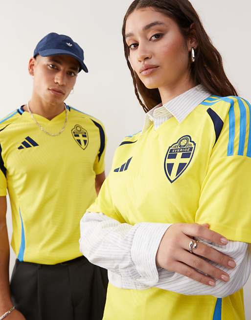 Adidas Football Euro 2025 Sweden Home Shirt In Yellow