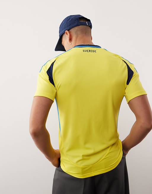 Adidas Football Euro 2025 Sweden Home Shirt In Yellow
