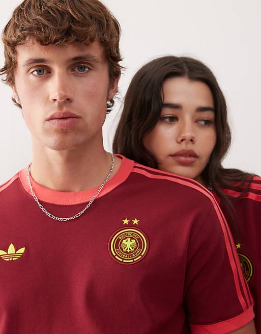 Adidas Football Germany T-shirt In Burgundy