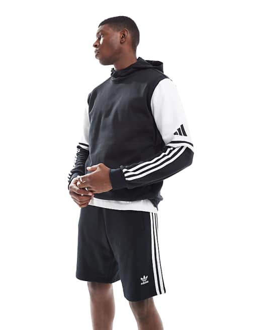 adidas Football Squadra 25 sweat hoodie in black / white