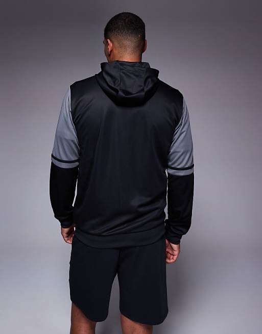 Adidas Football Squadra Hoodie In Black And Red