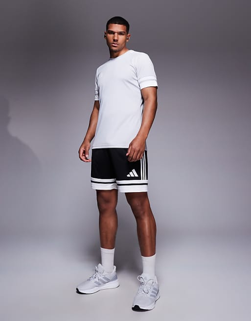 Adidas Football Squadra25 Shorts In Black And White