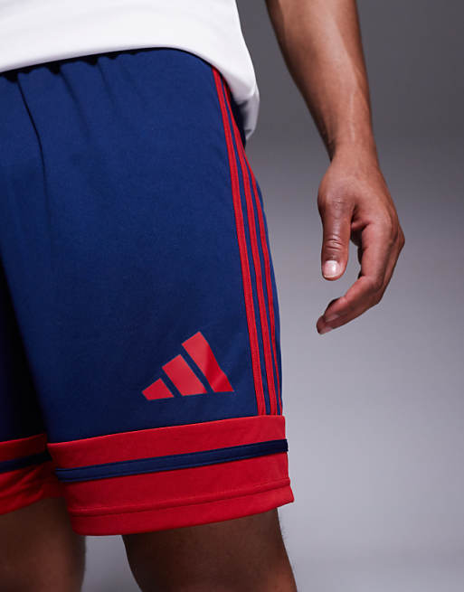 Adidas Football Squadra25 Shorts In Navy And White