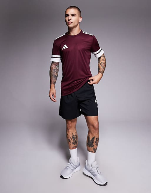 Adidas Football Squadra25 T-shirt In Burgundy