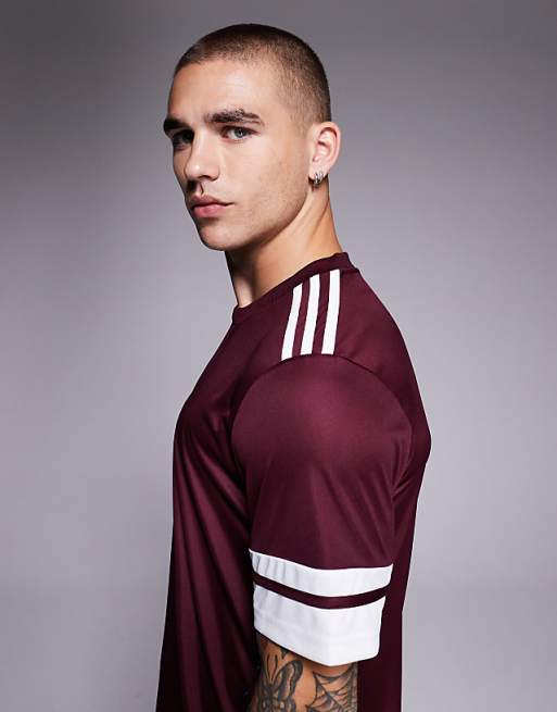 Adidas Football Squadra25 T-shirt In Burgundy