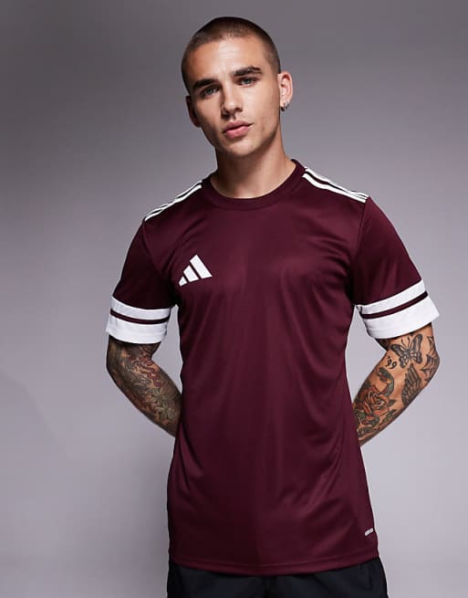 adidas Football Squadra25 t-shirt in burgundy