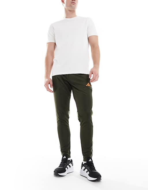 Adidas Football Tiro 25 Essentials Training Pants In Night Cargo / Tent Green / Imp