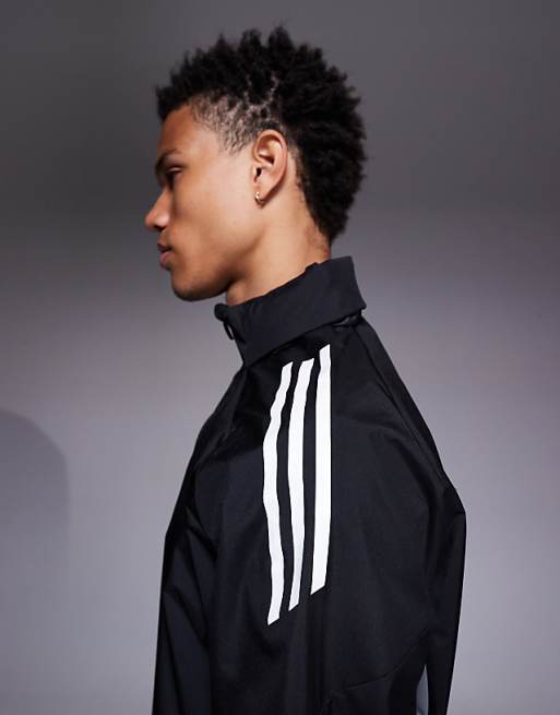 Adidas Football Tiro 25 Lightweight Jacket With Hood In Black