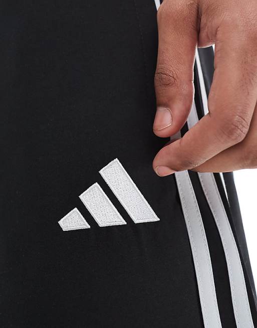 Adidas Football Tiro Essentials Shorts In Black And Pink