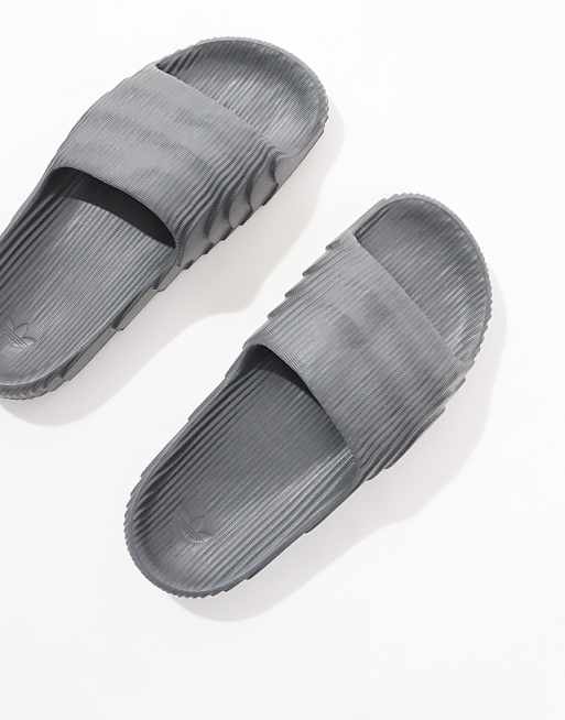 Adidas Originals Adilette 22 Sliders In Grey