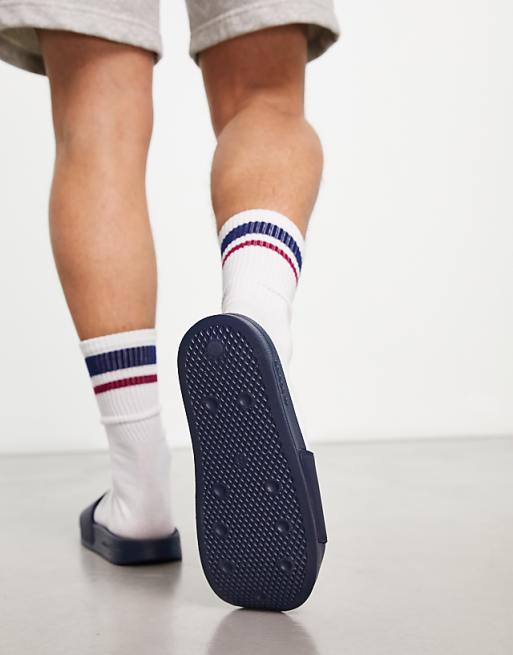 Adidas Originals Adilette Lite Sliders In Navy