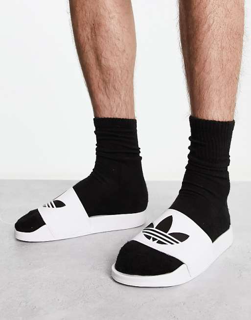 Adidas Originals Adilette Lite Sliders In White