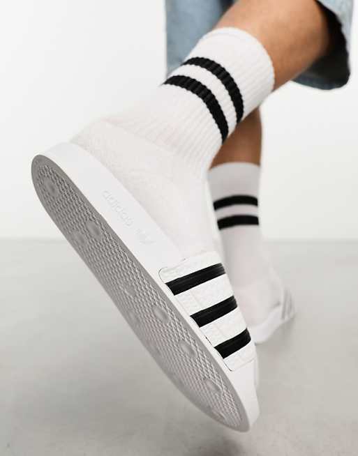 Adidas Originals Adilette Sliders In White