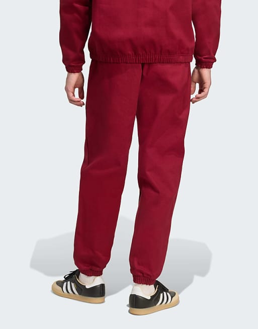 Adidas Originals Arsenal Terrace Icons Drill Pants In Team Coll Burgundy 2