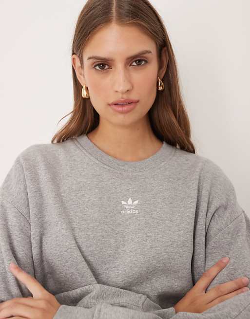 adidas Originals essentials sweatshirt in grey