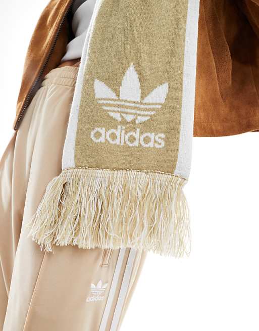 Adidas Originals Football Scarf In Magic Beige