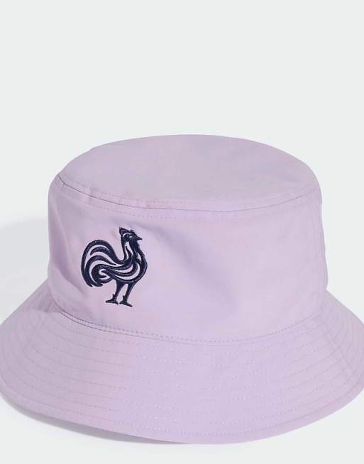 adidas performance France bucket hat in powder plum