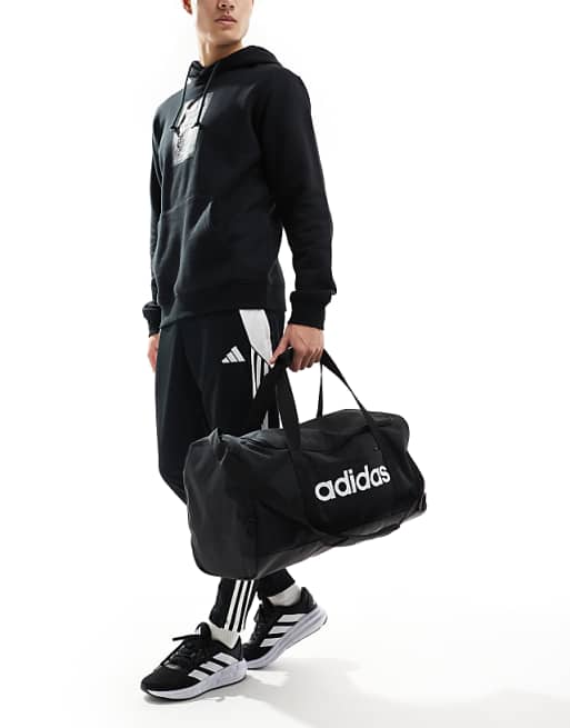 Adidas Performance Linear Duffel Medium In Black