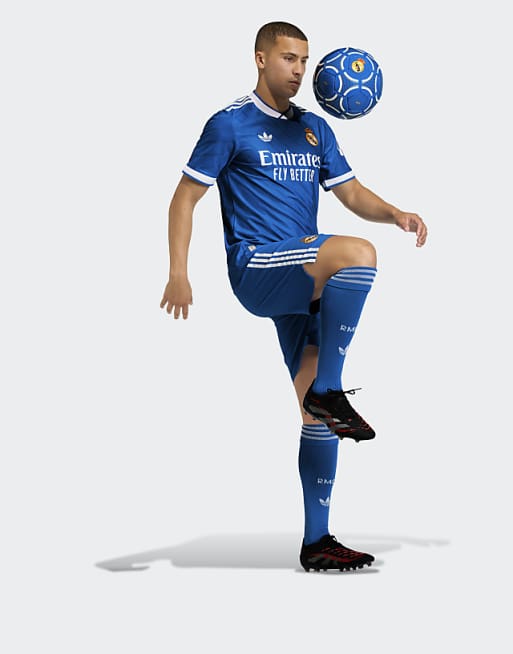 Adidas Performance Real Madrid 25/26 Third Authentic Jersey In Blue Bird