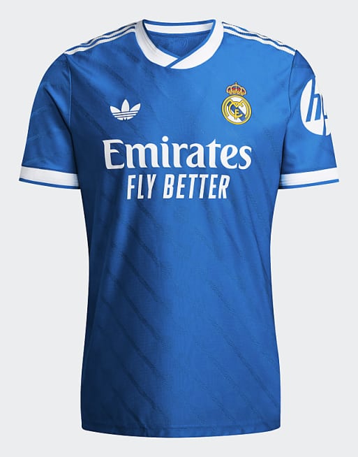 Adidas Performance Real Madrid 25/26 Third Authentic Jersey In Blue Bird