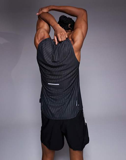 Adidas Running Adi365 Vest In Black Print