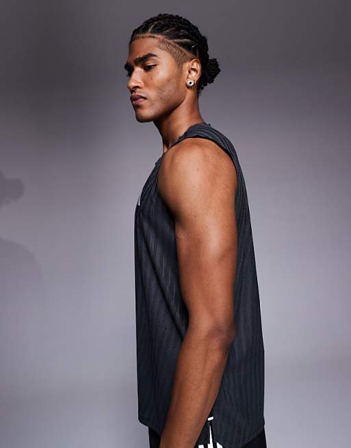 Adidas Running Adi365 Vest In Black Print