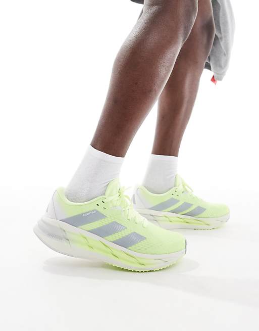 Adidas Running Adistar 3 Trainers In Yellow And Silver