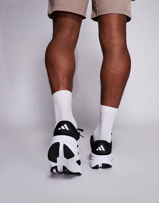 Adidas Running Adistar 4 Trainers In Black And White