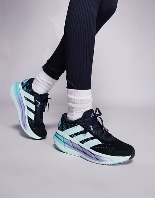 adidas Running Adistar 4 trainers in navy and blue