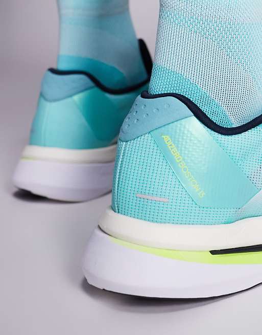 Adidas Running Adizero Boston 13 In Blue And White