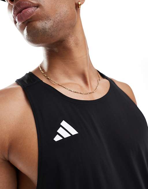 Adidas Running Adizero Essentials Vest In Black