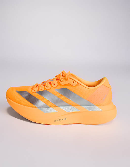 Adidas Running Adizero EVO SL In Orange And Silver