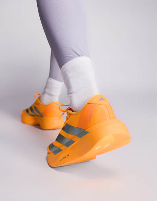 Adidas Running Adizero EVO SL In Orange And Silver