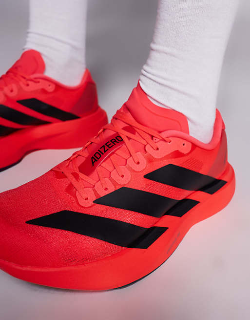 Adidas Running Adizero Evo SL Trainers In Red And Black