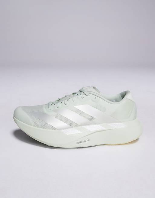 Adidas Running Adizero EVO SL Trainers In Sage Green
