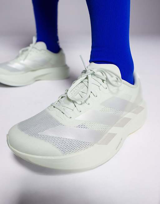 Adidas Running Adizero EVO SL Trainers In Sage Green
