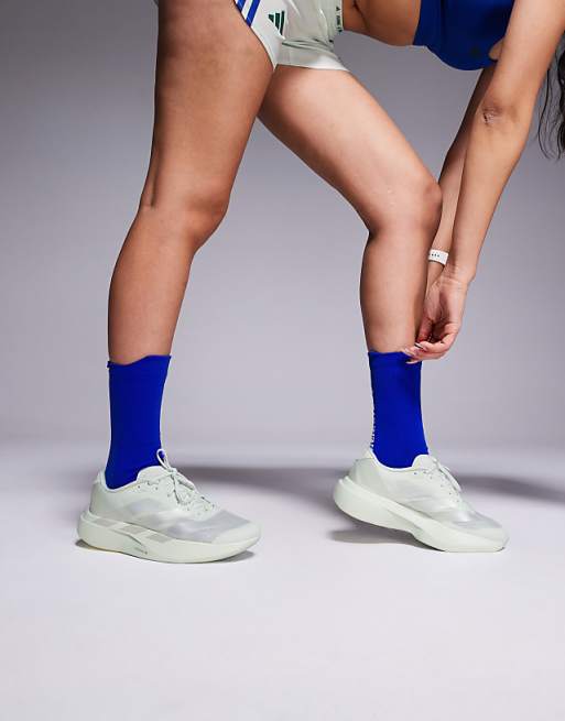 adidas Running Adizero EVO SL trainers in sage green