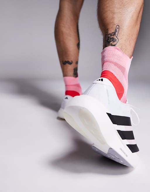 Adidas Running Adizero EVO SL Trainers In White And Black
