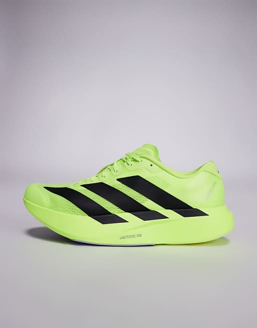 Adidas Running Adizero EVO SL Trainers In Yellow And Black