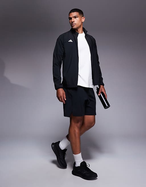 Adidas Running Adizero Jacket In Black