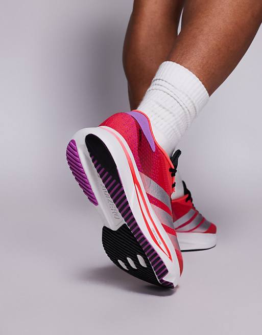 Adidas Running Adizero SL 2 Trainers In Red And Purple