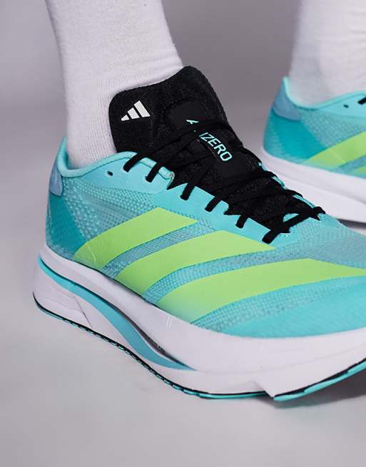 Adidas Running Adizero SL2 Trainers In Blue And Yellow